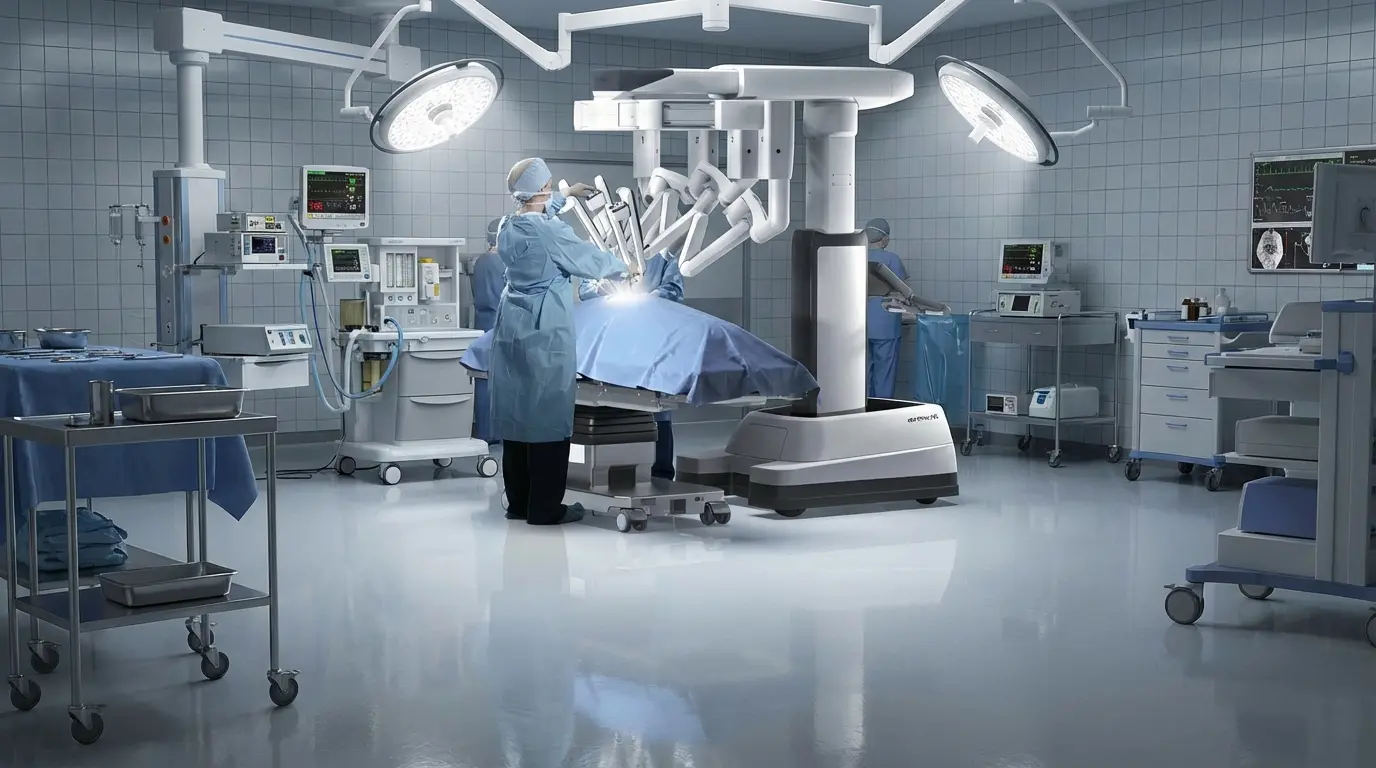 Robot da Vinci Xi — Cirugía robótica TORS para apnea del sueño