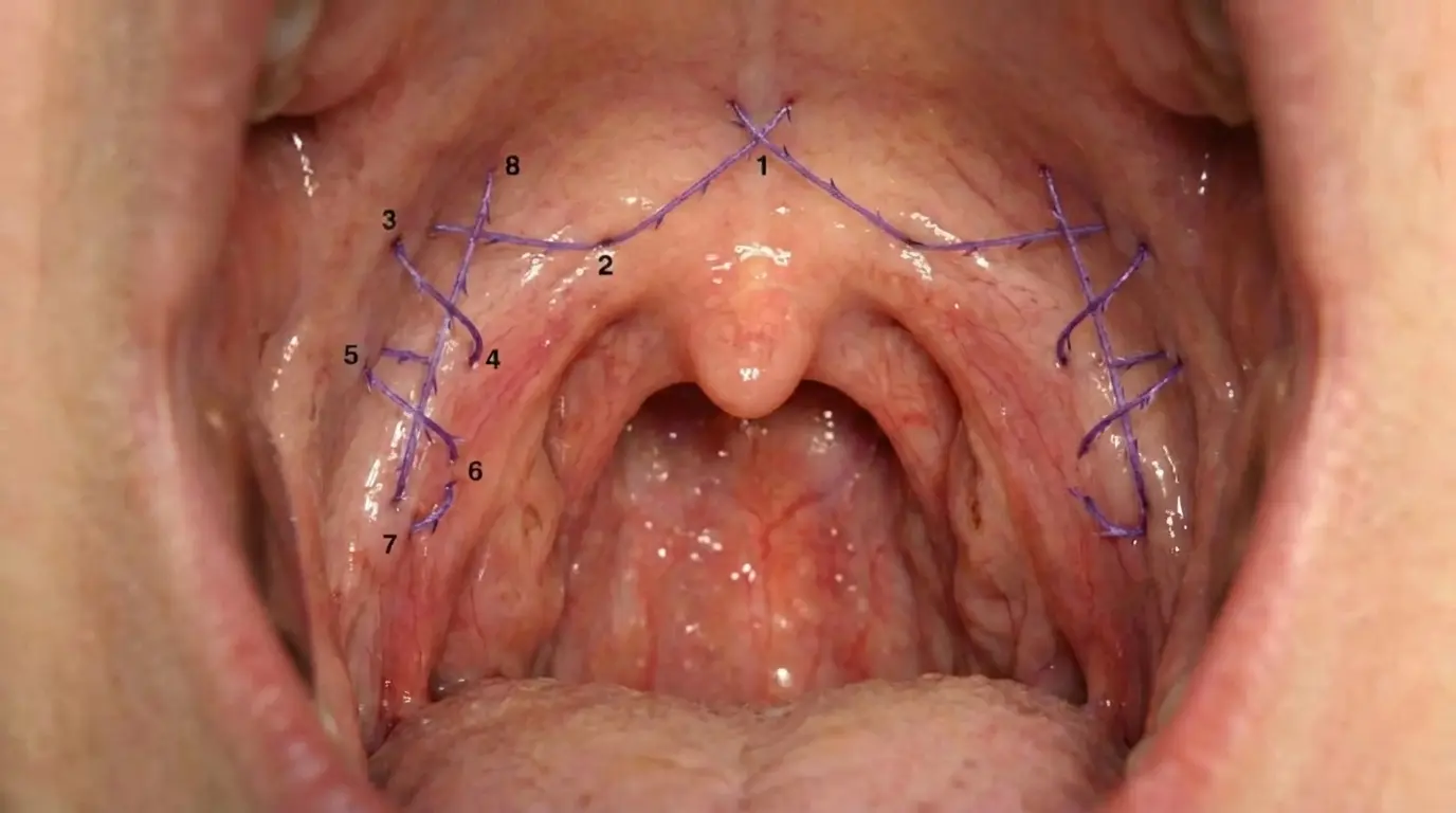 Barbed Reposition Pharyngoplasty — Faringoplastia con suturas barbadas