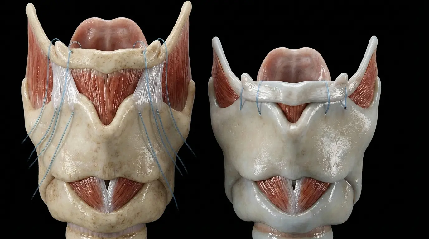 Tirohioidopexia — Suspensión hioidea